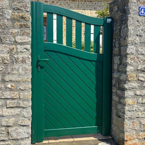 Portillon vert en aluminium SIB Gamme Classic